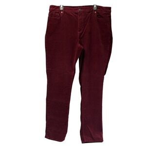 Lands' End Women's Straight Leg Pants - Burgundy